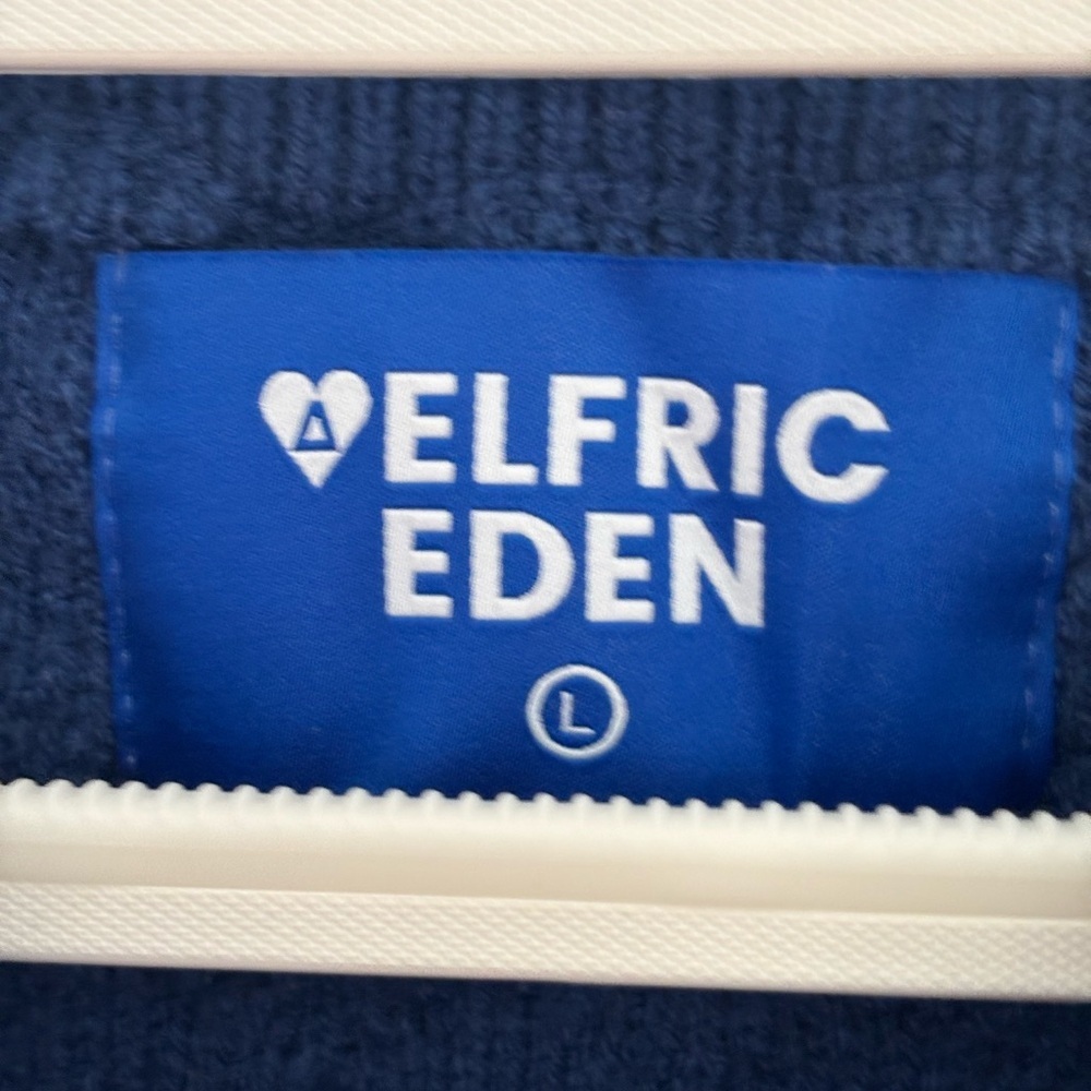Aelfric Eden Blue Cable Knit Sweater - Picture 7 of 10
